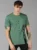 Men Typography Round Neck Cotton Blend Dark Green T-Shirt