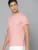 Men Typography Round Neck Pure Cotton Pink T-Shirt