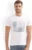 Men Printed Round Neck Cotton Blend White T-Shirt